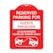 Signmission Reserved Parking for Guest Preacher Unauthorized Vehicles Towed Away Alum, 18" x 24", RW-1824-23101 A-DES-RW-1824-23101 - alternate 1